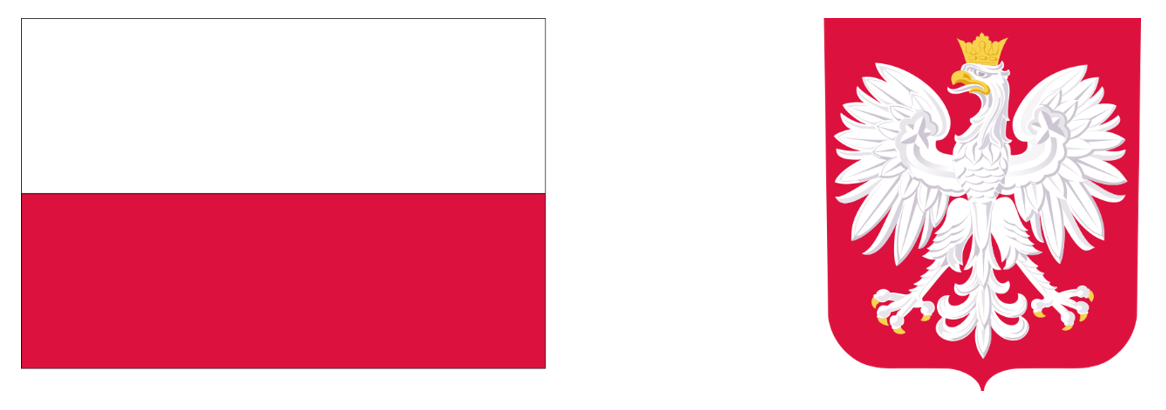 Flaga i godło Rzeczpospolitej Polskiej
